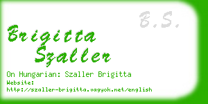 brigitta szaller business card